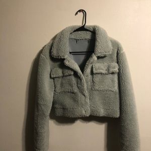 Cropped Sherpa jacket